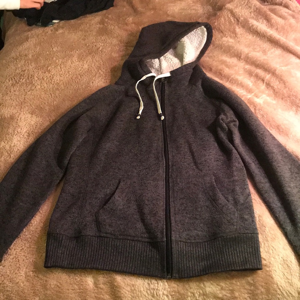 Charcoal grey zip jacket